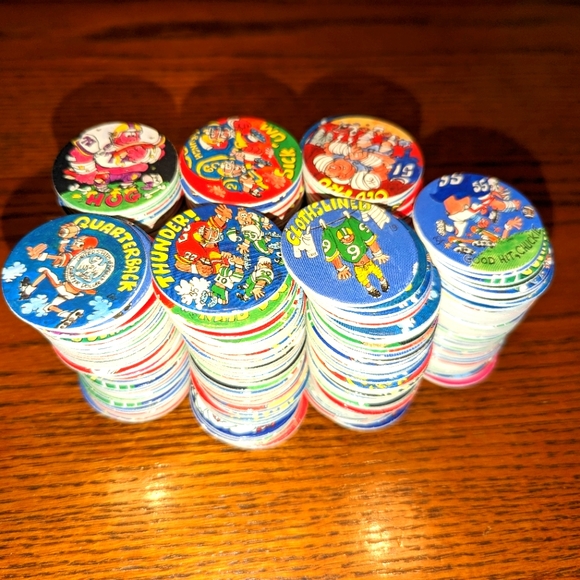 Lot Of 350+ Vintage POG Collection of 90s Football POGS Nostalgia - Picture 5 of 7